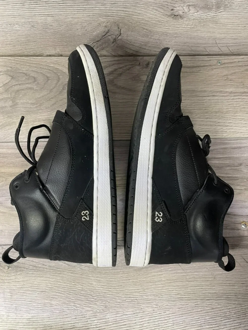 Nike Air Jordan Fadeaway Mens High Top Sneakers: Black/White: Size 10